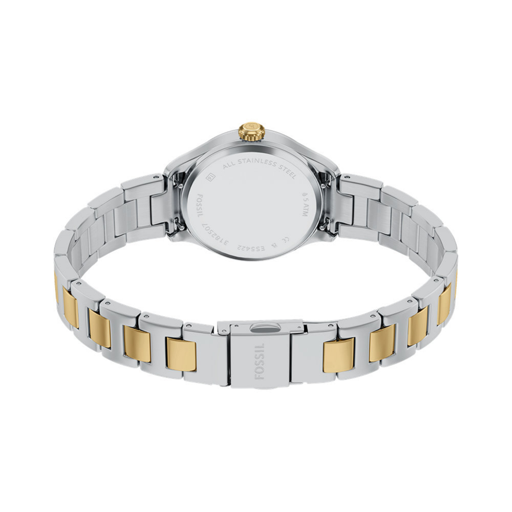 Fossil Gilmore Quartz Silver Dial Analog Stainless Steel Women Watch ES5422