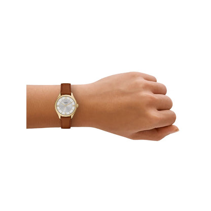 Fossil Gilmore Quartz Silver Dial Analog Watch For Women ES5423