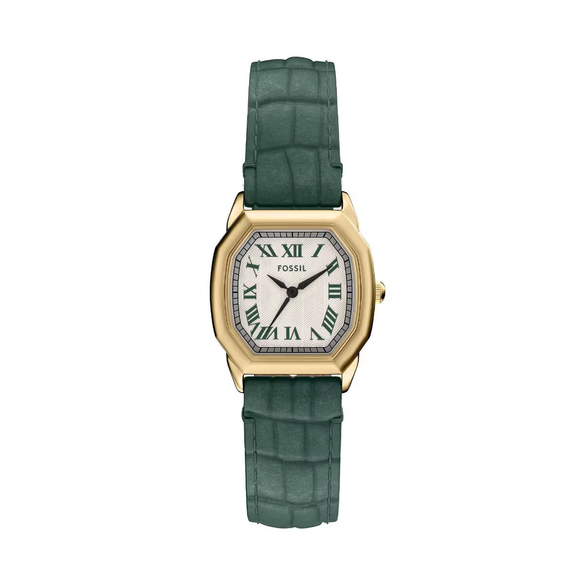 Fossil Harlow Quartz Cream Dial Analog Leather Strap Watch For Women ES5427