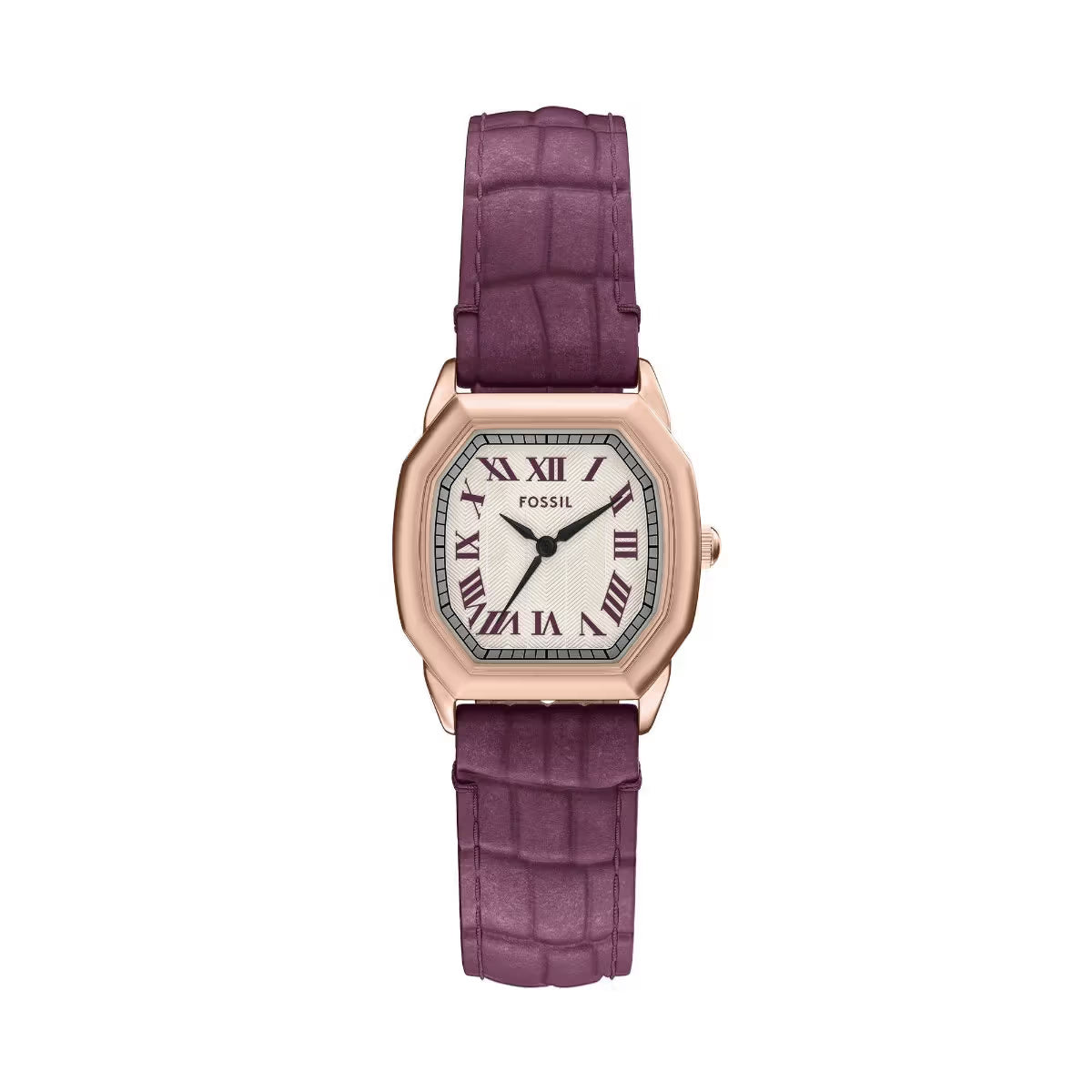 Fossil Harlow Quartz Cream Dial Analog Leather Strap Watch For Women ES5428