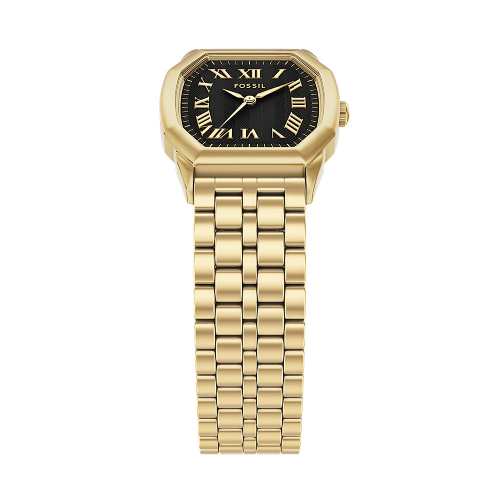 Fossil Harlow Quartz Quartz Black Dial Analog Stainless Steel Women Watch ES5433