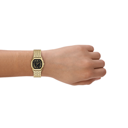 Fossil Harlow Quartz Quartz Black Dial Analog Stainless Steel Women Watch ES5433