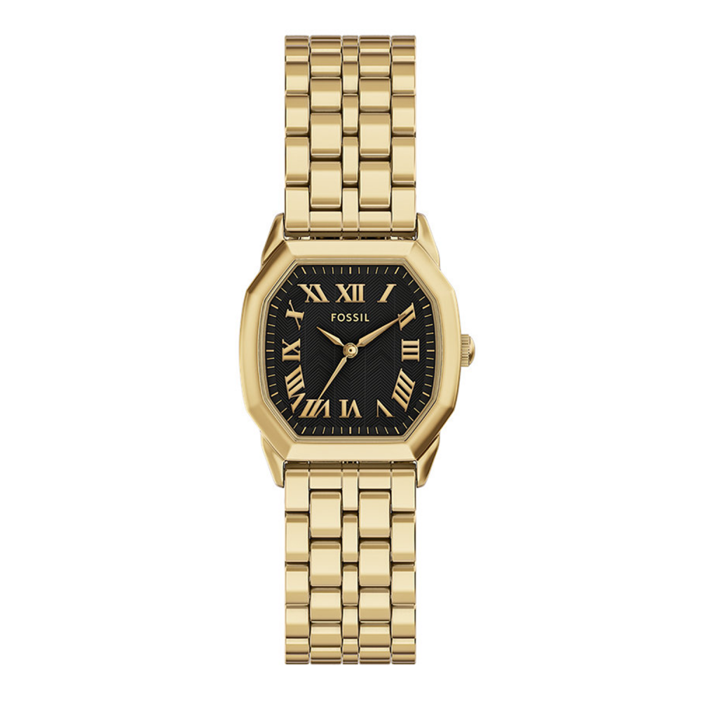 Fossil Harlow Quartz Quartz Black Dial Analog Stainless Steel Women Watch ES5433