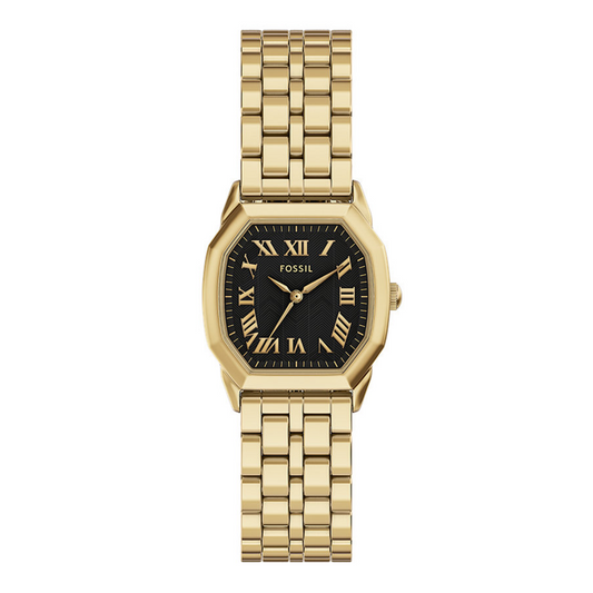 Fossil Harlow Quartz Quartz Black Dial Analog Stainless Steel Women Watch ES5433