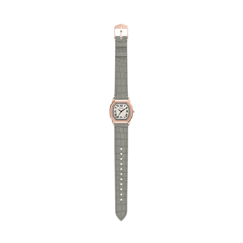Fossil Harlow Quartz Cream Dial Analog Leather Strap Women Watch ES5435