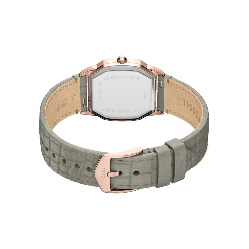 Fossil Harlow Quartz Cream Dial Analog Leather Strap Women Watch ES5435