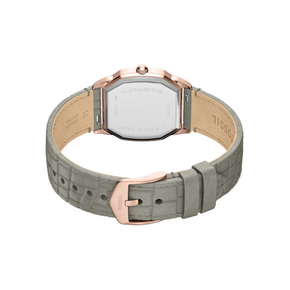 Fossil Harlow Quartz Cream Dial Analog Leather Strap Women Watch ES5435