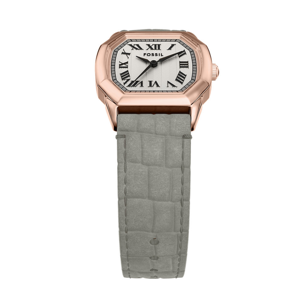 Fossil Harlow Quartz Cream Dial Analog Leather Strap Women Watch ES5435