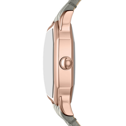 Fossil Harlow Quartz Cream Dial Analog Leather Strap Women Watch ES5435