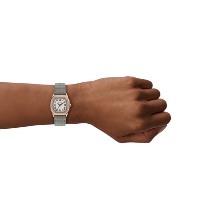 Fossil Harlow Quartz Cream Dial Analog Leather Strap Women Watch ES5435