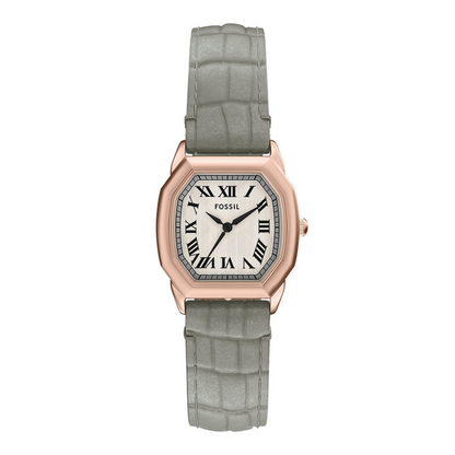 Fossil Harlow Quartz Cream Dial Analog Leather Strap Women Watch ES5435