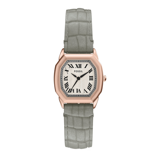 Fossil Harlow Quartz Cream Dial Analog Leather Strap Women Watch ES5435