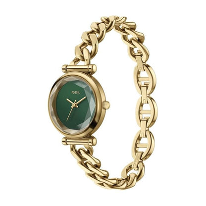 Fossil Carlie Quartz Green Dial Analog Watch For Women ES5441