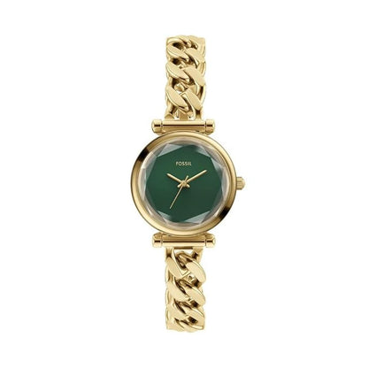 Fossil Carlie Quartz Green Dial Analog Watch For Women ES5441