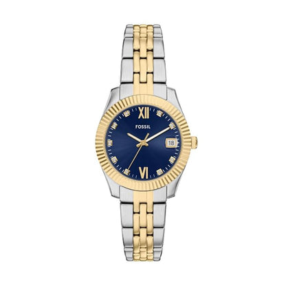 Fossil Scarlette Quartz Blue Dial Analog Women's Watch ES5443