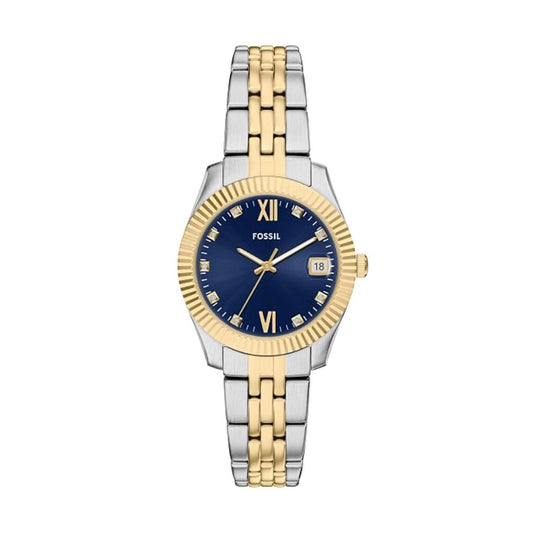 Fossil Scarlette Quartz Blue Dial Analog Women's Watch ES5443