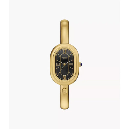 Fossil Sloan Quartz Black Dial Analog Stainless Steel Women's Watch ES5456