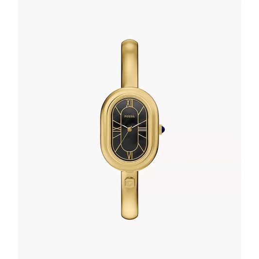 Fossil Sloan Quartz Black Dial Analog Stainless Steel Women's Watch ES5456