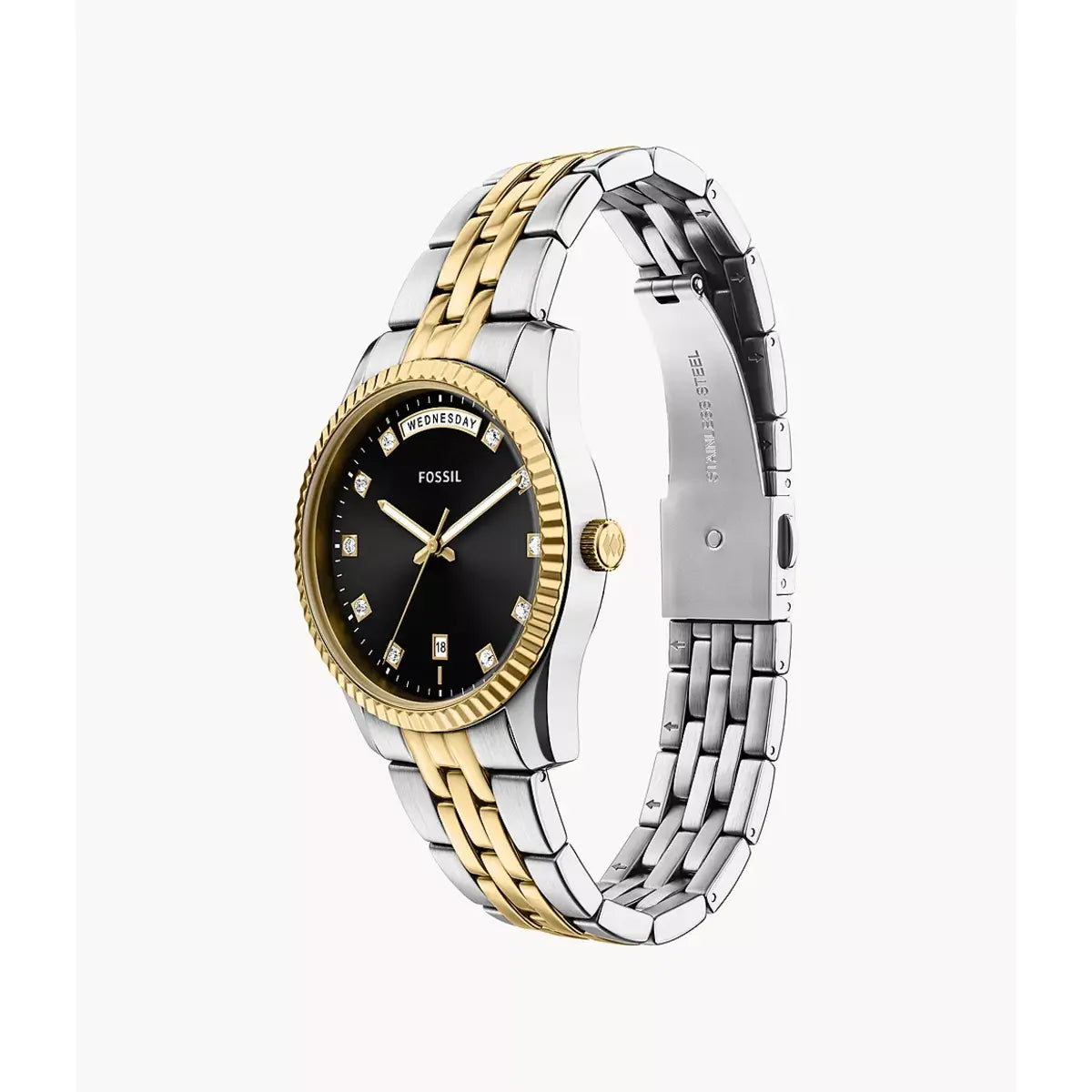 Fossil Scarlette Quartz Black Dial Analog Women's Watch ES5458