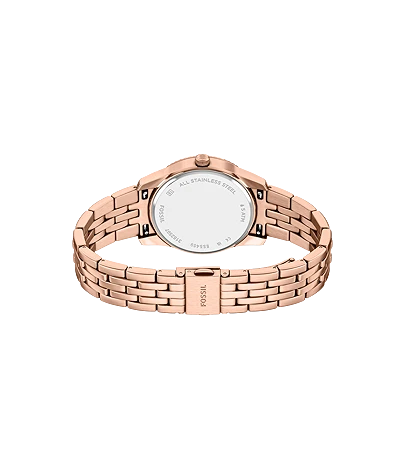 Fossil Scarlette Quartz Grey Dial Analog Watch For Women ES5459