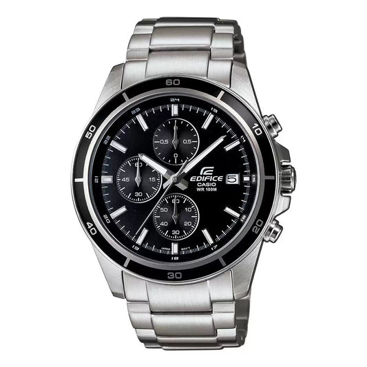 EX093 | CASIO Edifice Silver Chronograph - Men's Watch