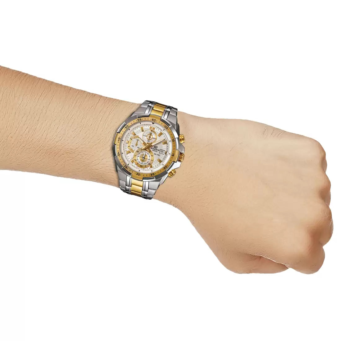 CASIO EX189 Edifice Two Tone Chronograph Analog Men s Watch Sai Creations Watches