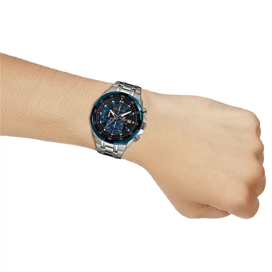 EX190 | CASIO Edifice Silver Chronograph - Men's Watch