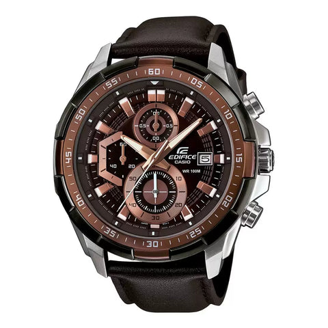 EX194 | CASIO Edifice Brown Chronograph - Men's Watch - Buy Now at Sai Creations Watches