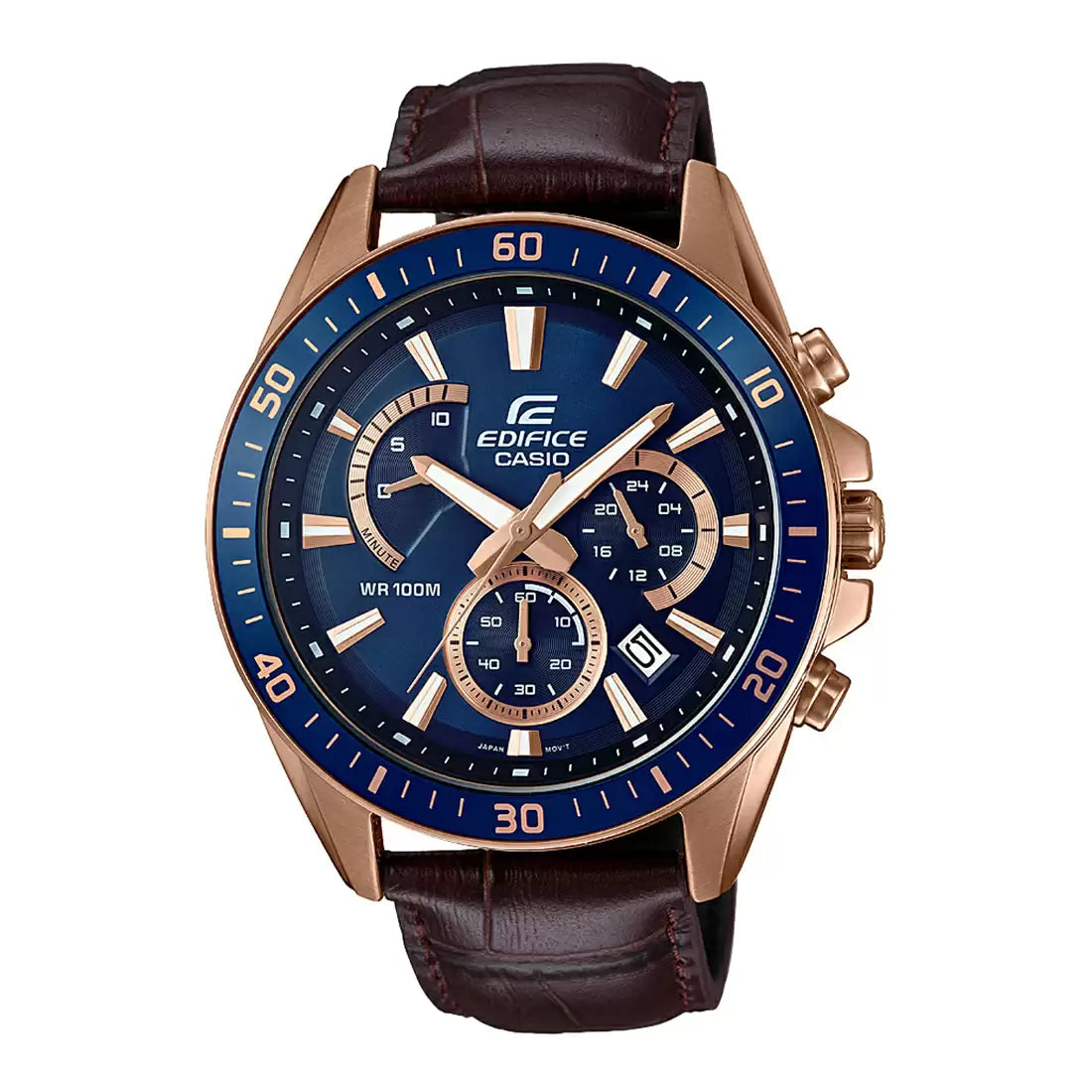 EX347 | CASIO Edifice Brown Chronograph - Men's Watch