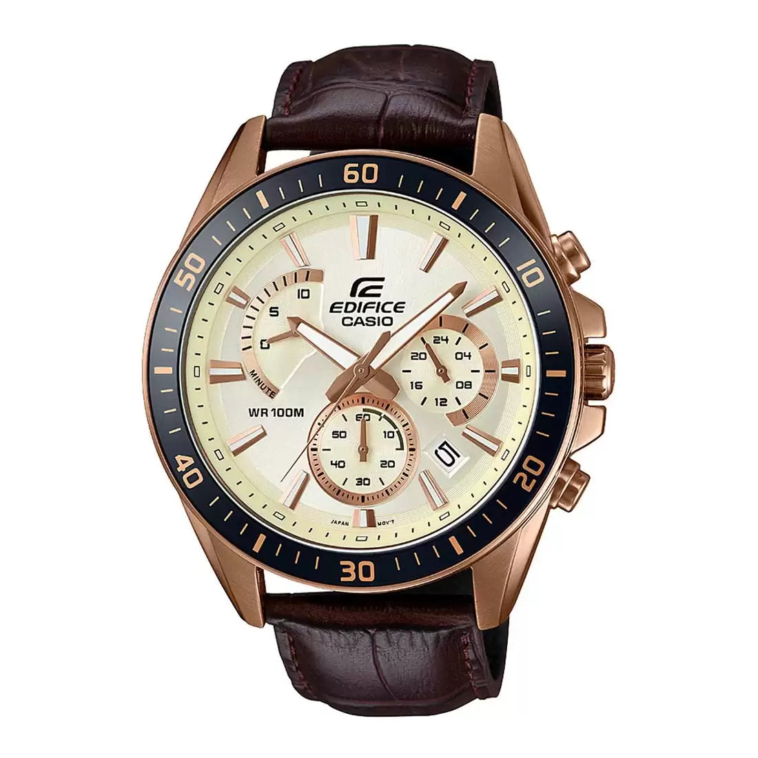 EX359 | CASIO Edifice Brown Chronograph - Men's Watch