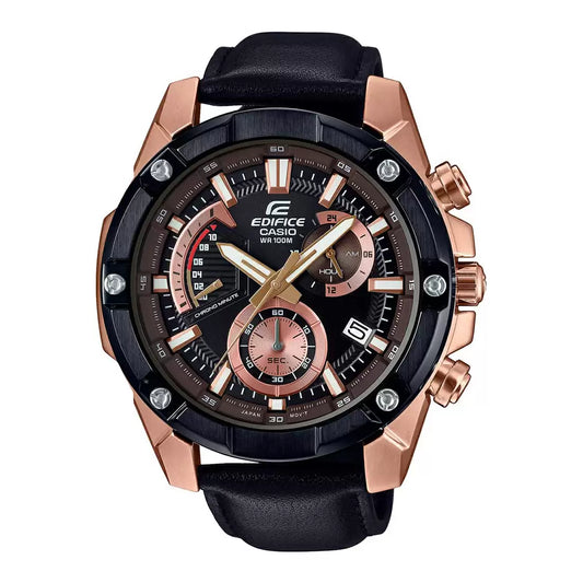 EX393 | CASIO Edifice Black Chronograph - Men's Watch