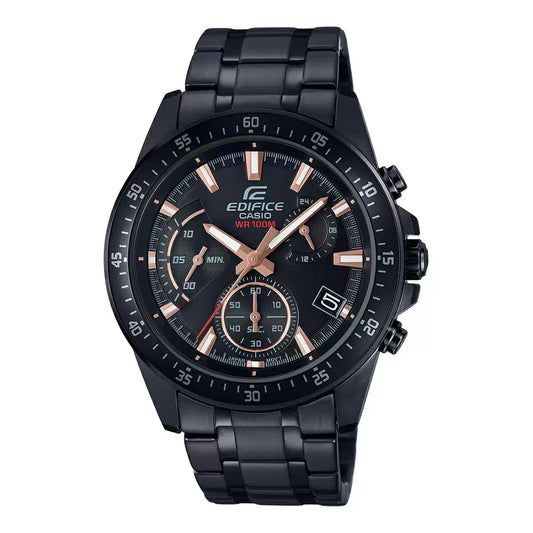 EX415 | CASIO Edifice Black Chronograph - Men's Watch