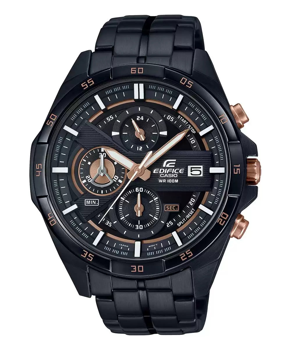 EX493 | CASIO Edifice Black Chronograph - Men's Watch