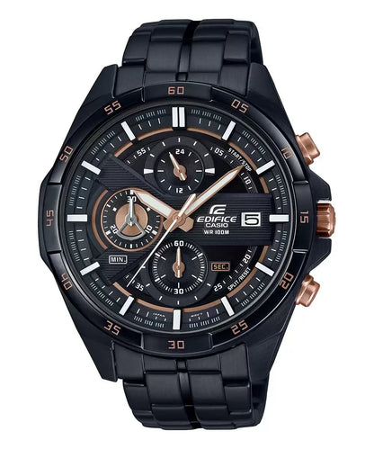 EX493 CASIO Edifice Black Chronograph Men s Watch Sai Creations Watches