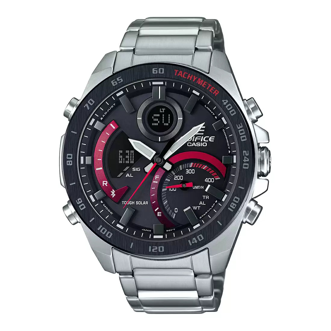 EX499 | CASIO Edifice Silver Bluetooth Connect - Men's Watch