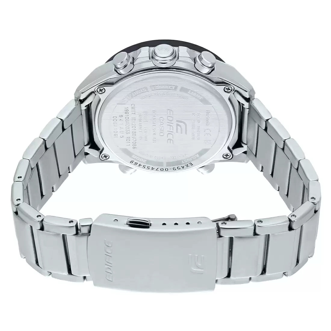 EX499 | CASIO Edifice Silver Bluetooth Connect - Men's Watch