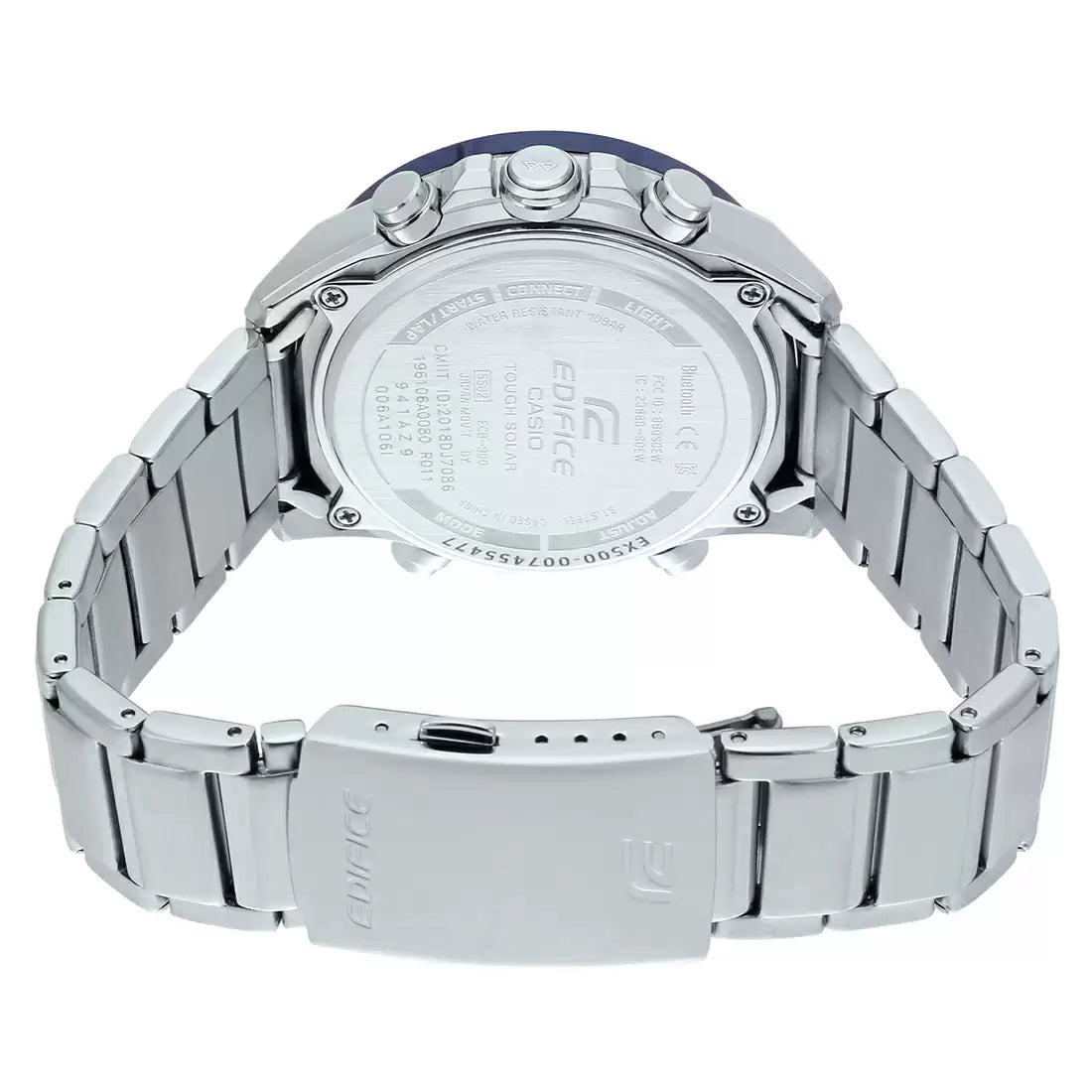 EX500 | CASIO Edifice Silver Bluetooth Connect - Men's Watch