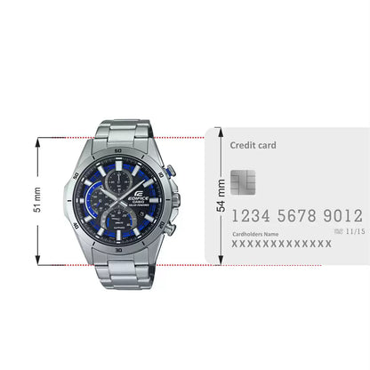 EX538 | CASIO Edifice Blue Chronograph - Men's Watch