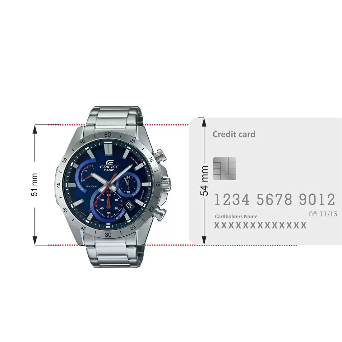 EX541 | CASIO Edifice Blue Chronograph - Men's Watch