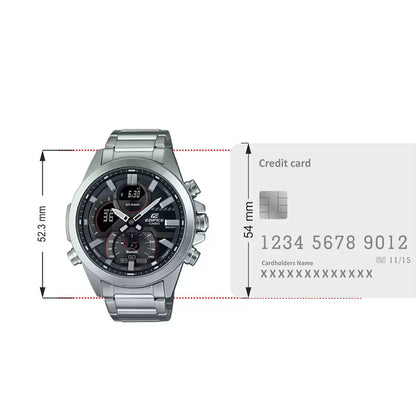 EX545 | CASIO Edifice Silver Bluetooth Connect - Men's Watch