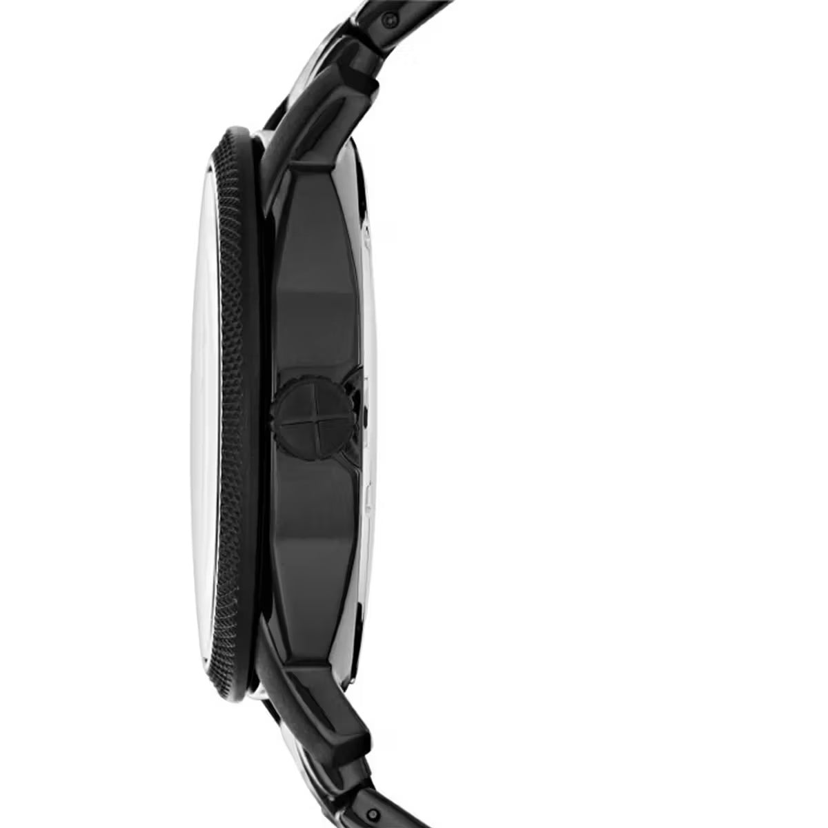 Fossil Machine Quartz Black Dial Analog Stainless Steel Men's Watch FS4775