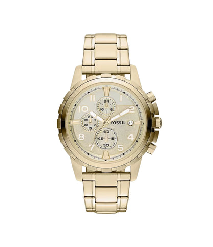 FS4867 FOSSIL | Dean Chronograph Gold-Tone Watch (Men)