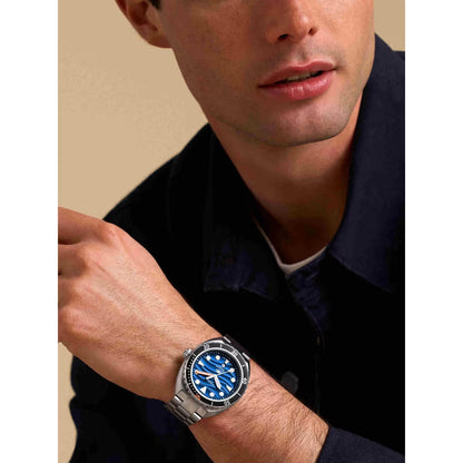 Fossil Breaker Quartz Blue Dial Analog Stainless Steel Men Watch FS6064