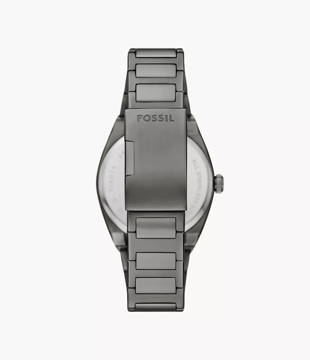 FS6075 Fossil | Everett Three-Hand Date Stainless Steel Watch (Men)