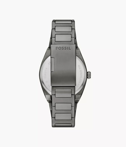 FS6075 Fossil | Everett Three-Hand Date Stainless Steel Watch (Men)