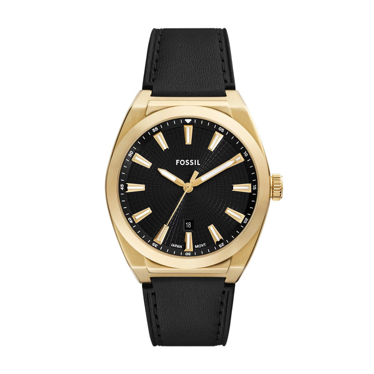 Fossil Everett Quartz Black Dial Analog Traditional Men's Watch FS6089