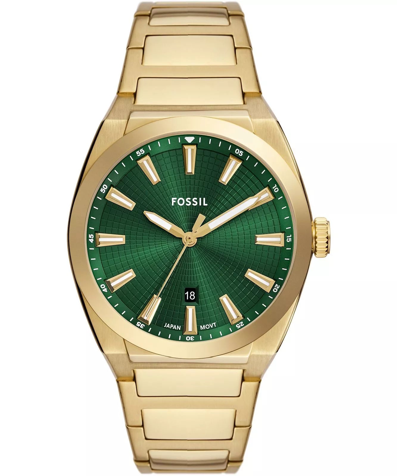 FS6090 FOSSIL | Everett Green Dial Analog Watch (Men)