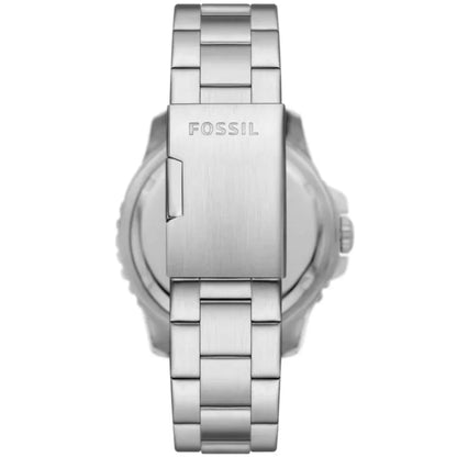 Fossil Blue GMT Black Dial Analog Stainless Steel Men Watch FS6092
