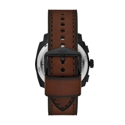 Fossil Machine Quartz Black Dial Analog Chronograph Men Watch With Bracelet FS6102SET