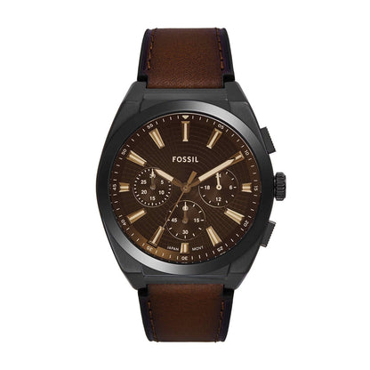 Fossil Everett Black Dial Analog Chronograph Men Watch FS6108